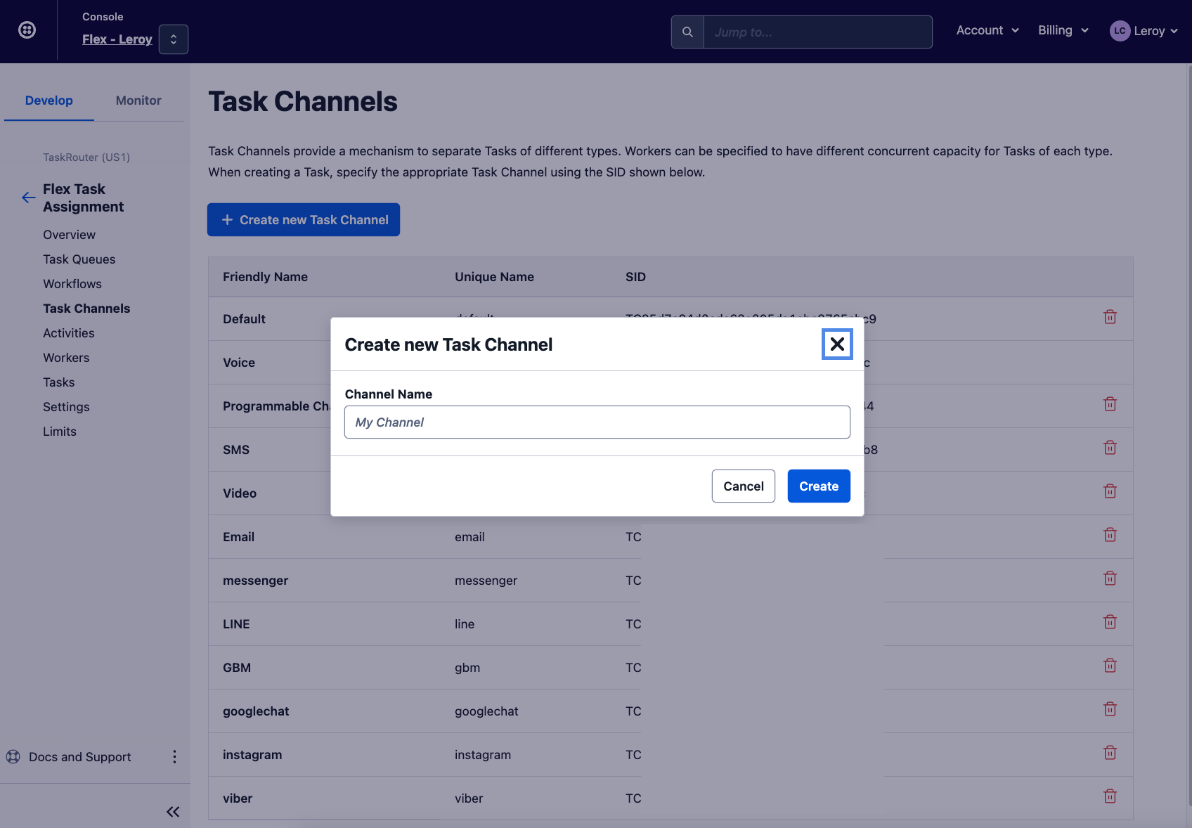 Task Channel Overall